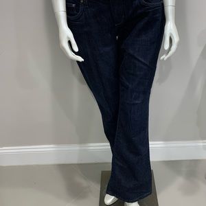 Joe’s Jeans. Dark Wash Straight Leg w Slight Flair